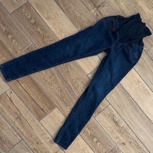 Jessica Simpson Women’s Maternity Navy Jeans with Contrast Stitching